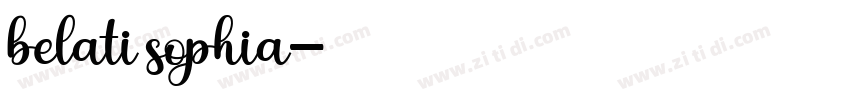 belati sophia字体转换